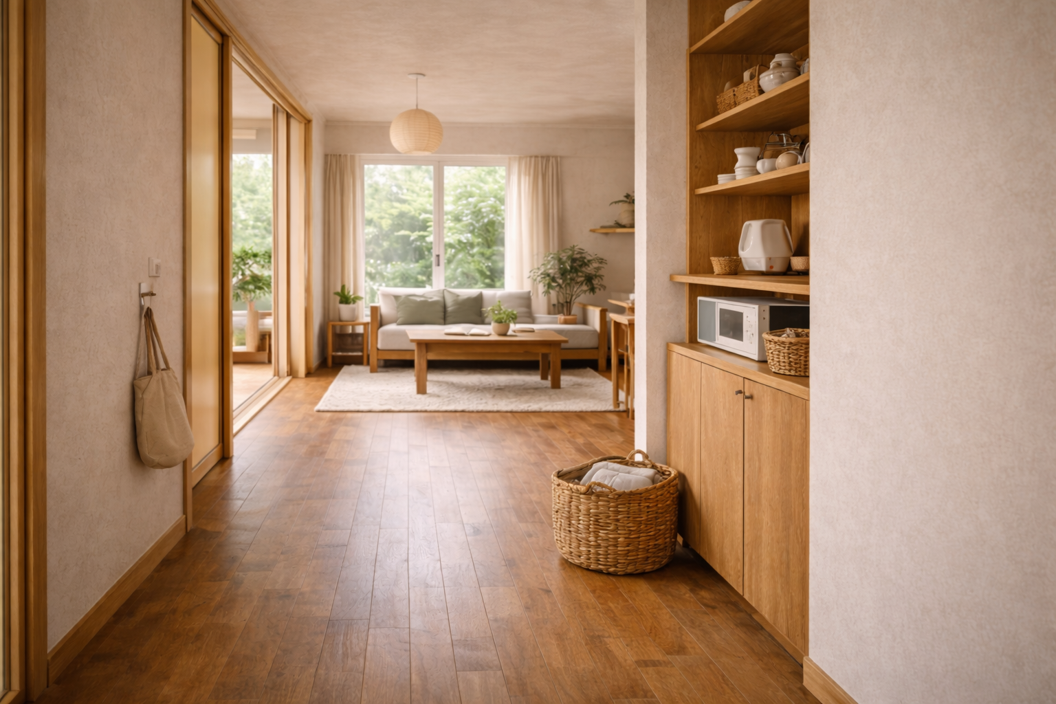 室内の温熱環境が感じられる空間（イメージ）