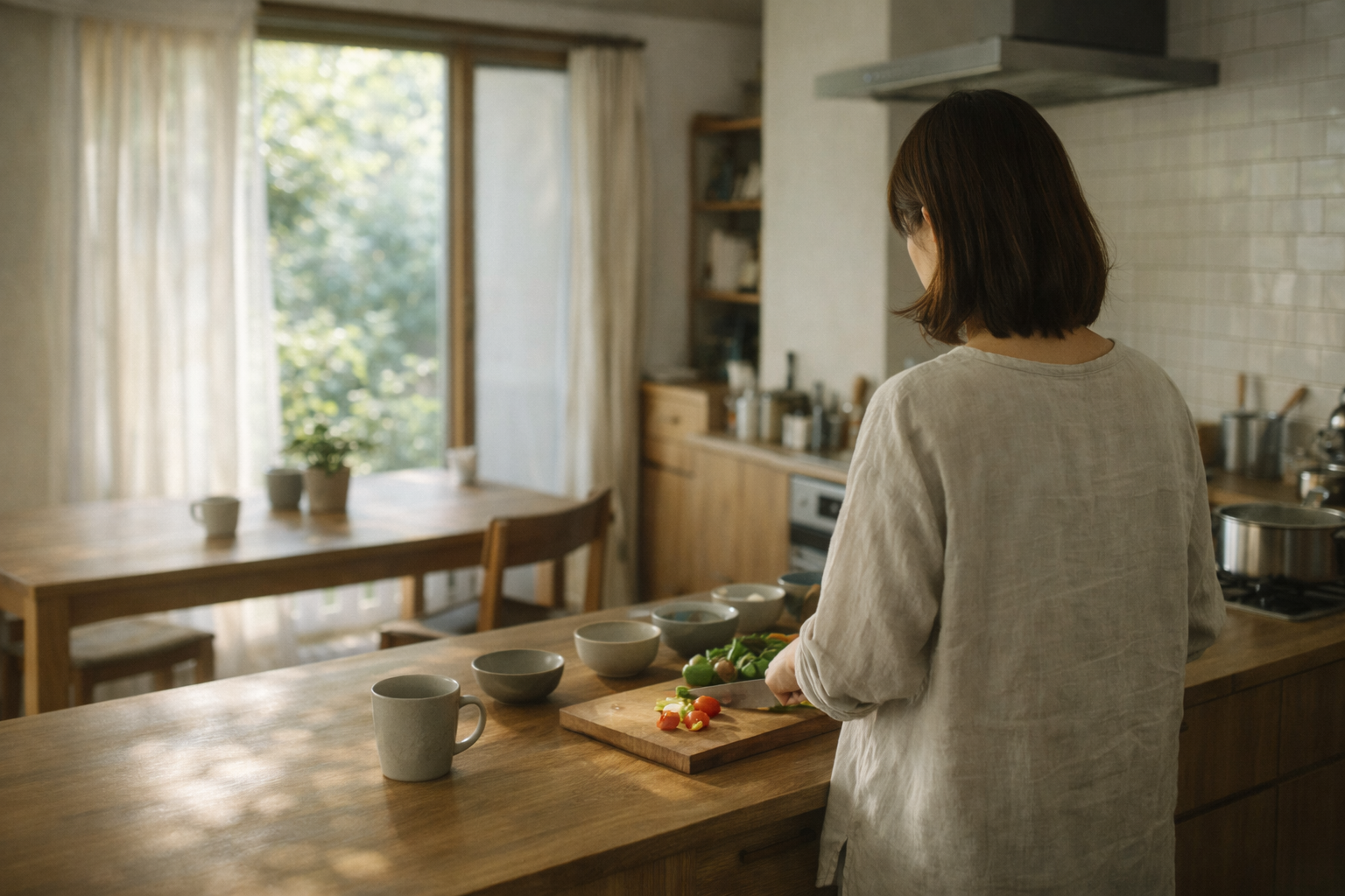 窓辺の光と居場所（イメージ）